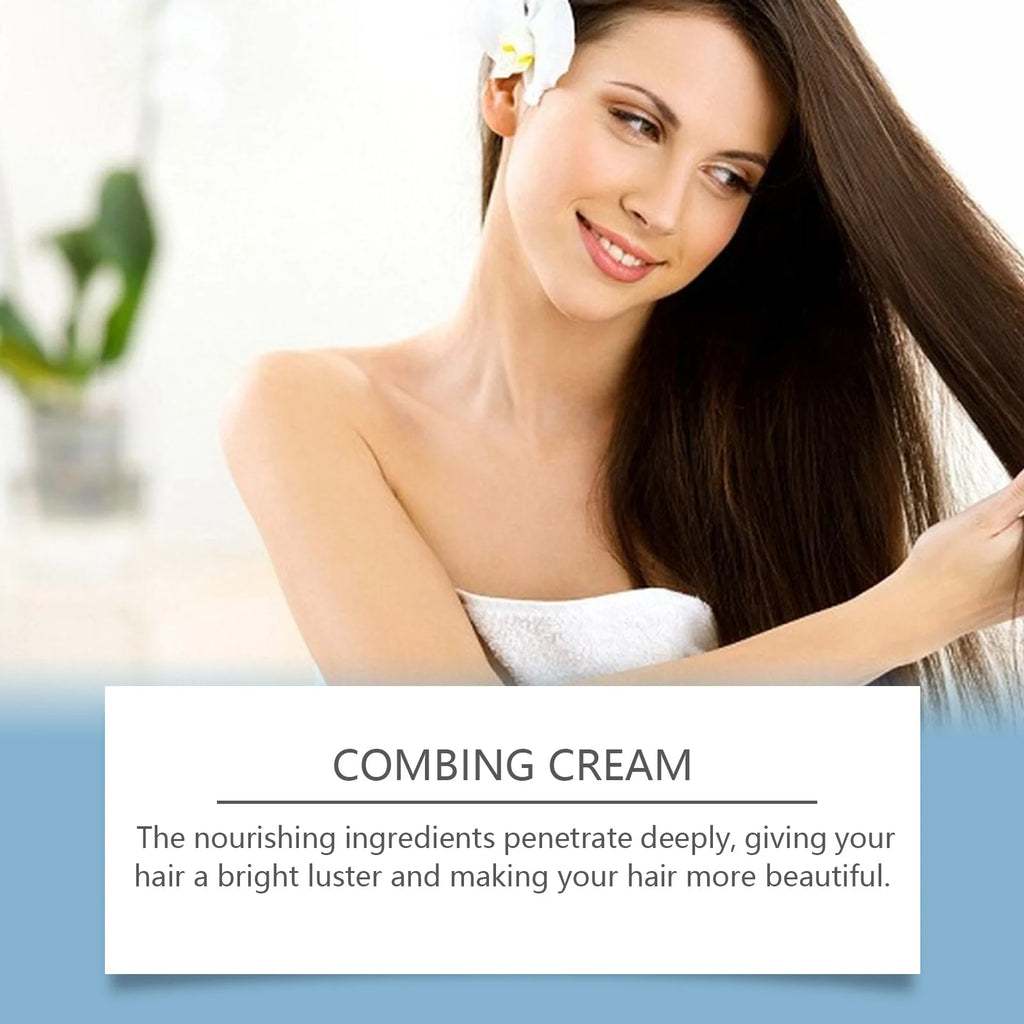 HOEGOA Leave-In Hair Conditioner Repair Damage Eliminate Frizz Reduce Hair Loss Soft Smooth Keratin Hair Nourishing Conditioner Oasis Select