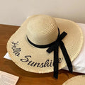 Women Bow Decor Oversize Big Brim Straw Hat Summer Outdoor Sun Block UV Protection Hat Lightweight Breathable Beach Headwear Oasis Select A3