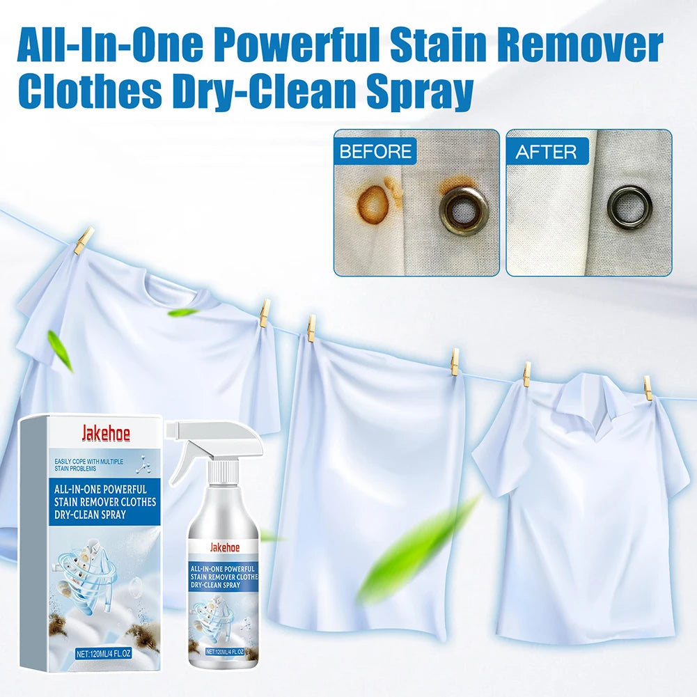 Waterless Dry-Clean Stain Remover Spray for Clothes – 120ml