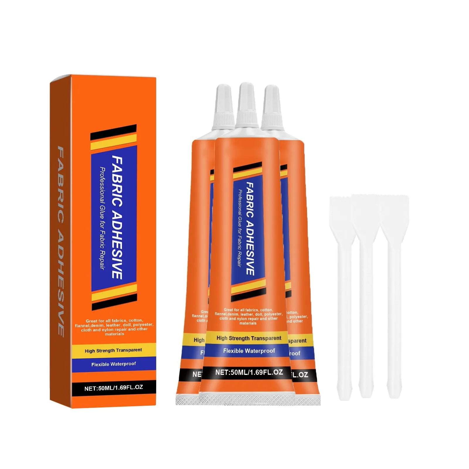 Universal Fabric Glue – No-Sew Adhesive for Leather & Denim Fabric Repair Adhesive Oasis Select C One Size