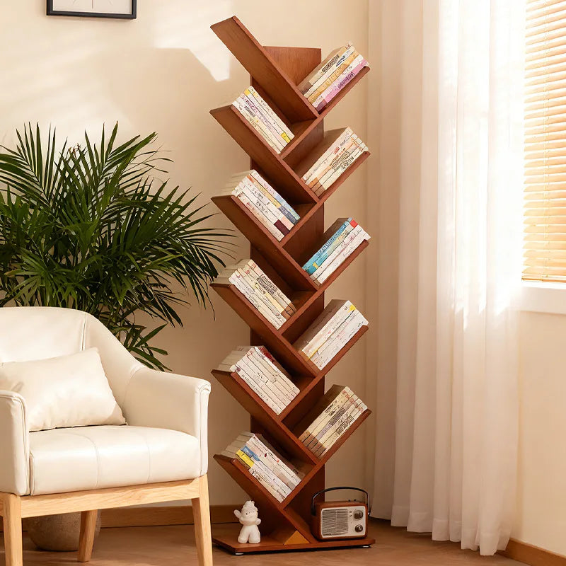 bookshelf Floor-to-ceiling shelf Living room integrated against the wall Corner small bookshelf Narrow children's bookcase Oasis Select