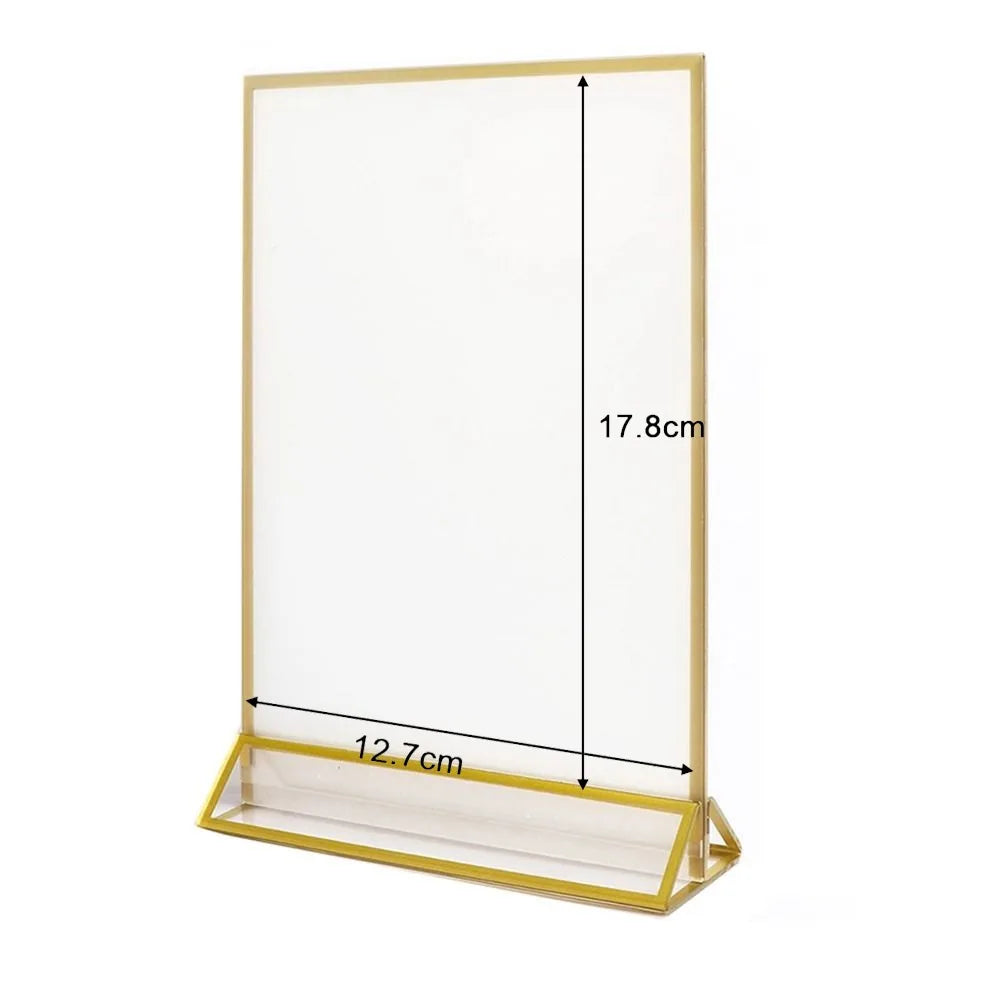 Fashion Acrylic Table Number Hold DIY Double-Sided Menu Stand Party Decor Phnom Penh Display Signs Support Party Oasis Select 7inch