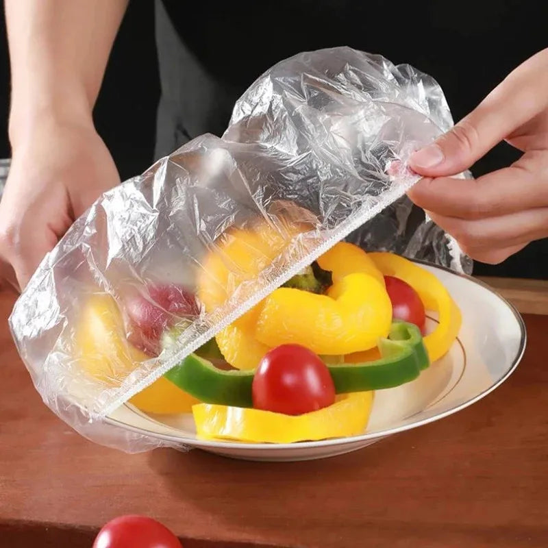 100/500/1000pcs Plastic Wrap, Extra Thick Disposable - Transparent Stretchable Film For Leftovers, Fruits, And Vegetables Oasis Select