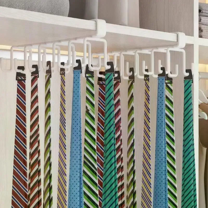 12-Hook Drill-Free Under-Cabinet Hanging Cup & Mug Rack