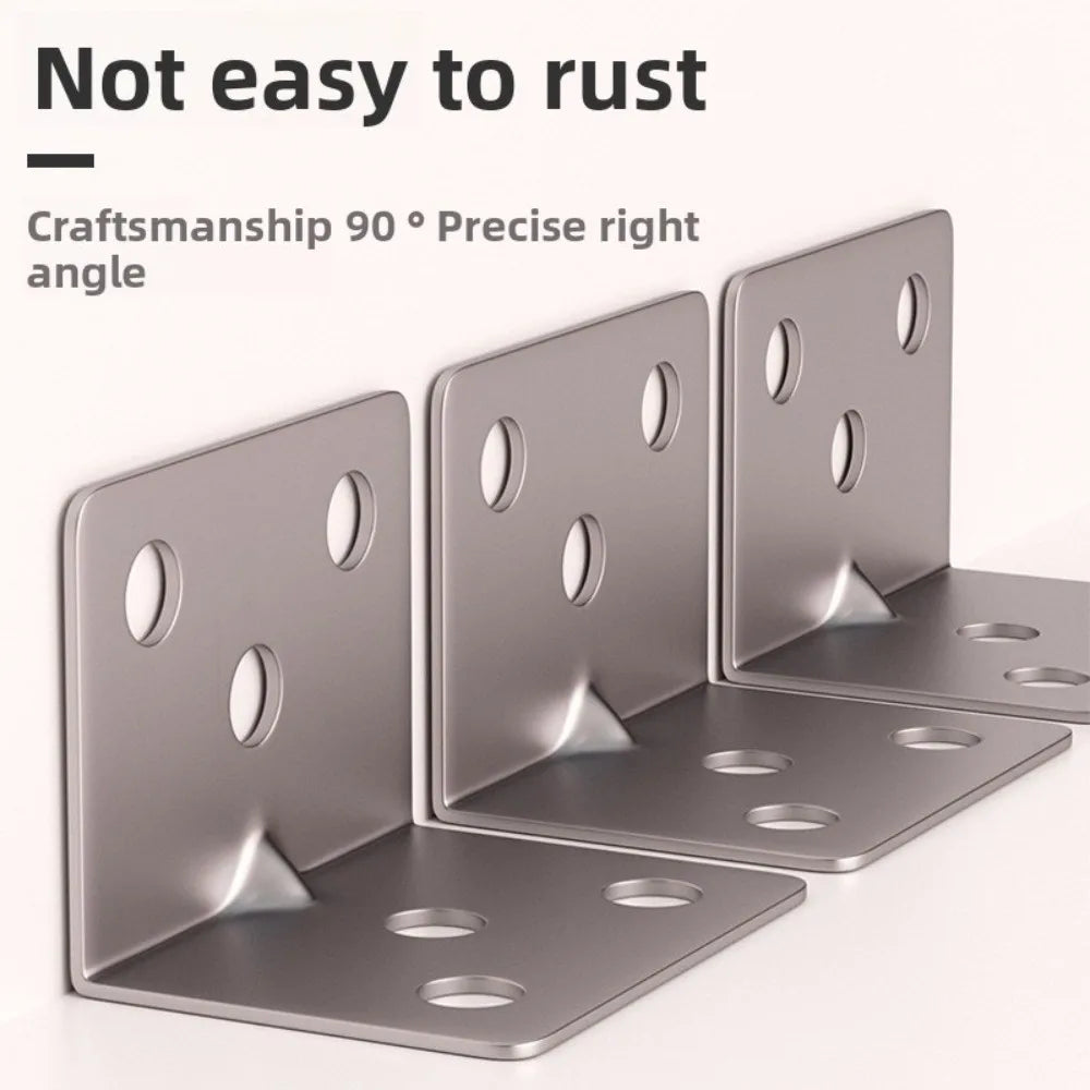 Stainless Steel L-Shaped Corner Brackets 10/20 Pack – DIY