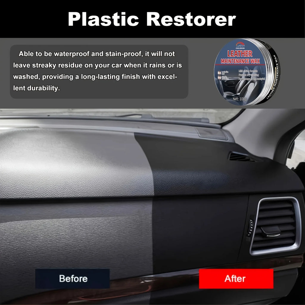 Car Interior Plastic Restorer & Dashboard Coating Wax
