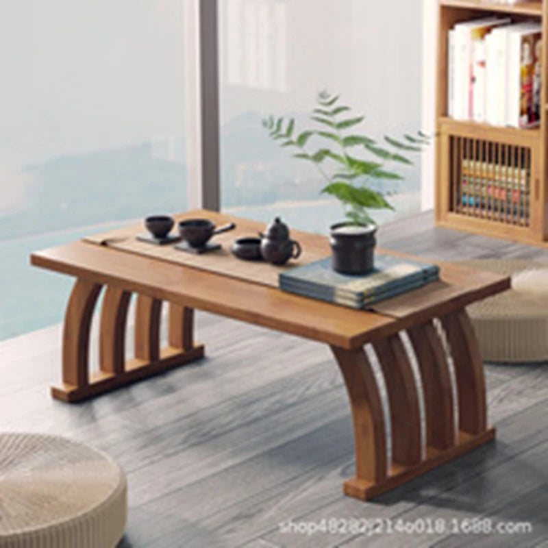 Nanzhu bay window small tea table tatami Japanese low table tea table small table bedroom folding kang table household use Oasis Select
