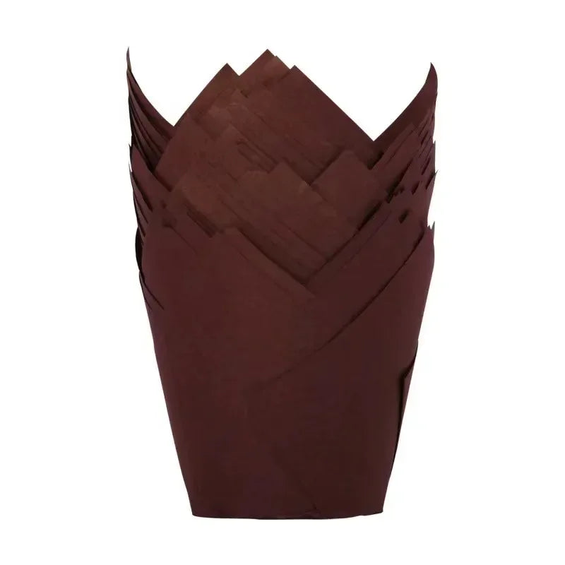 Cupcake Liners Muffin Liners Holders for Baking Cups Cupcake Wrappers in Standard Size Classic Parchment Paper Cupcake Liners Oasis Select Brown 50PCS-1 SET