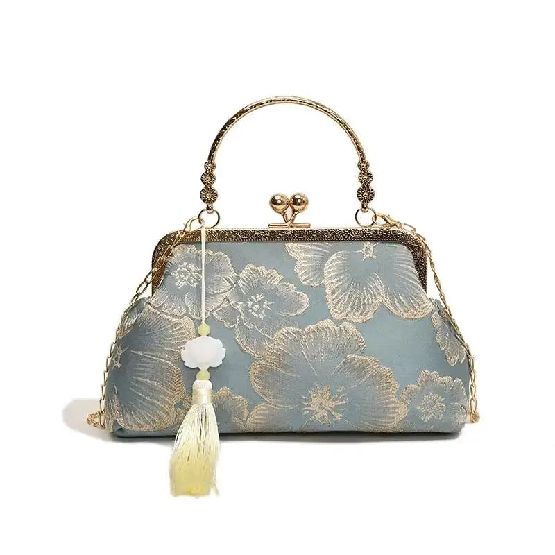 Chinese Embroidered Evening Clutch Bag | Women's Crossbody