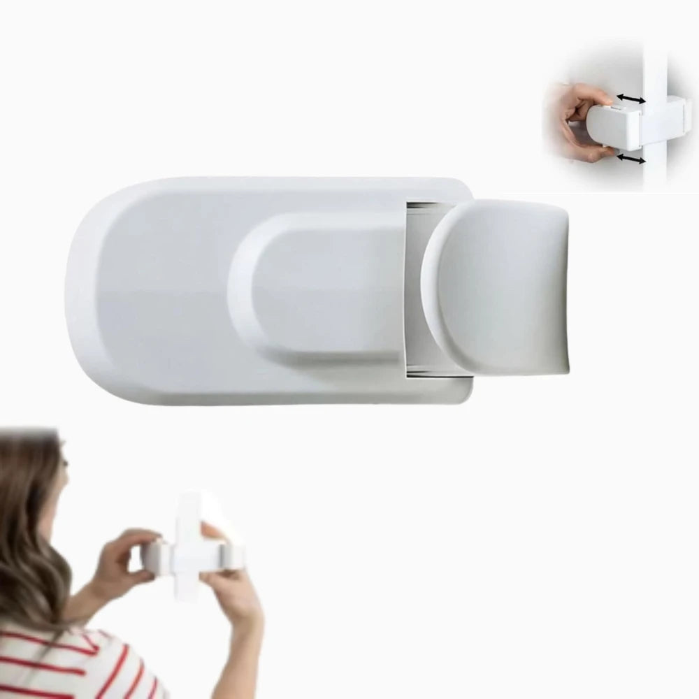 Snap-On Child Safety Door Lock – No Adhesive, Tool-Free