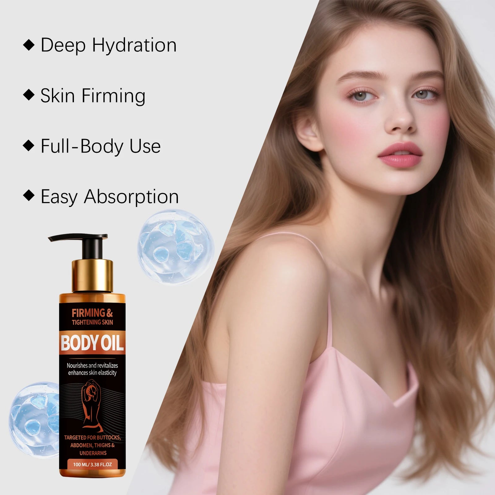 OceAura Firming Body Oil – Tighten, Lift & Nourish Skin 100ml Firming Body Oil Oasis Select