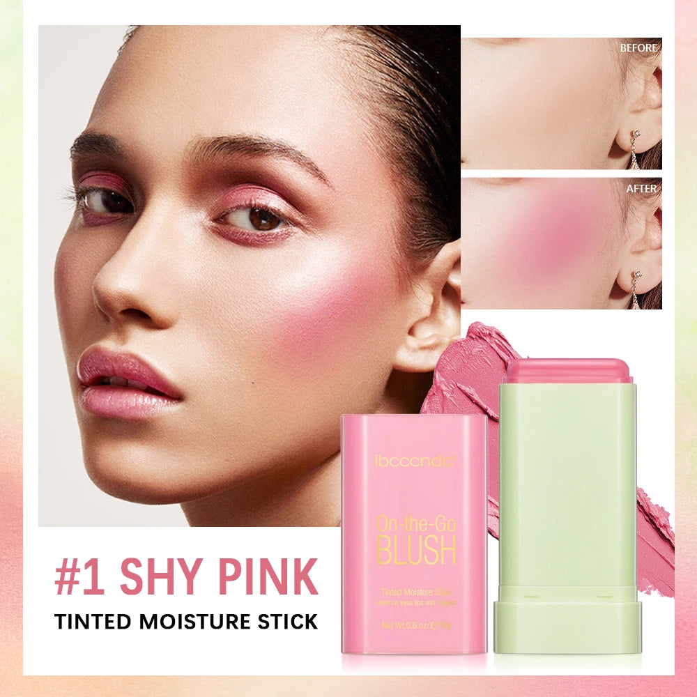 High Color Rotating Blush Cream Tinted Moisture Stick Naturally Long-lasting Moisturizing Waterproof Non-Removing Orange Blush Oasis Select