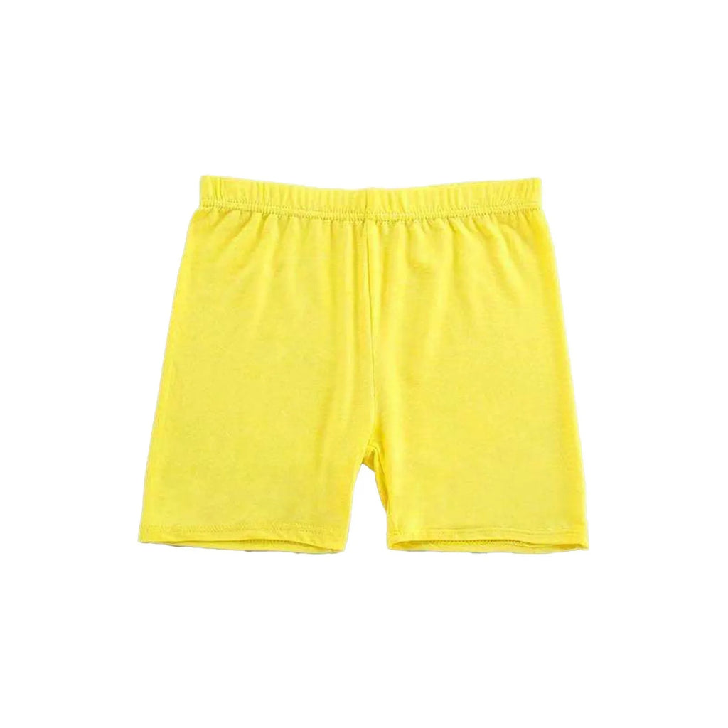 Girls Summer Safety Leggings Cycling Pants Children Anti-emptied Stretch Solid Color Mid-rise Yoga Dancing Shorts 1PC Oasis Select