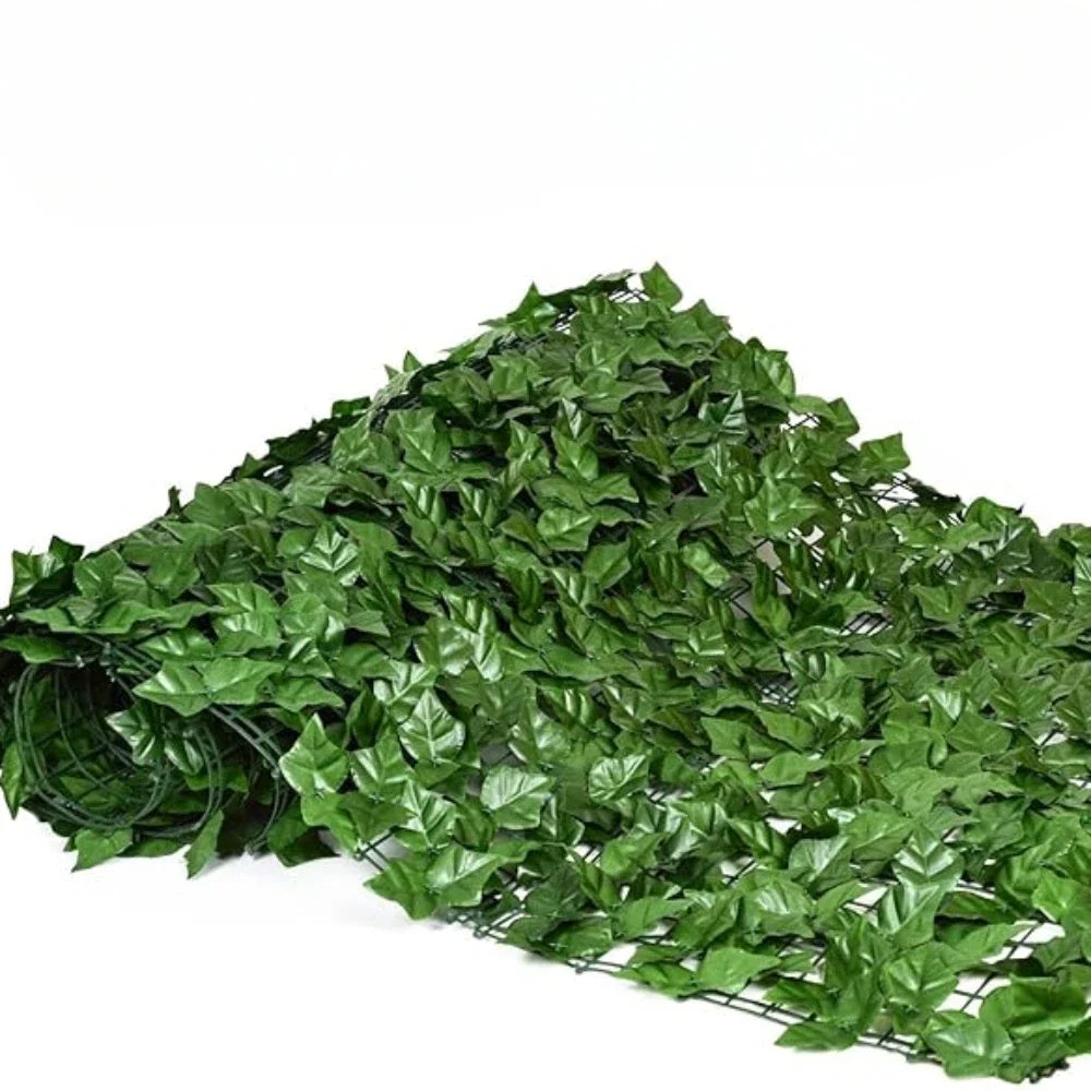 Artificial Ivy Fence Panel 50x100cm | Faux Green Wall Privacy