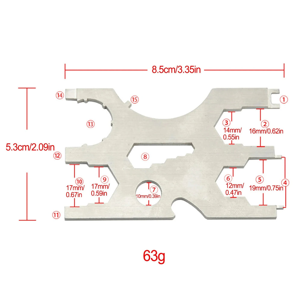 316 Stainless Steel Scuba Diving Regulator Screwdriver Set Diving Credit Card Multitool Equipment Repairing Tool Oasis Select