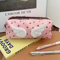 1Pcs New Cute Angel Wings Pencil Bag School Students Large Capacity Pen Case Oasis Select A1