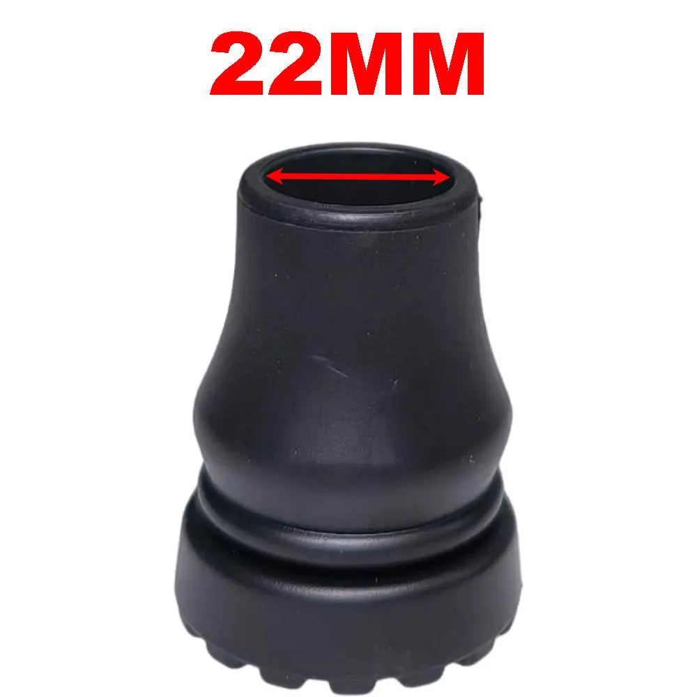 Rubber Cane Tips Heavy Duty Walking Cane Tips Black Sturdy Replacement for Seniors Walking Stick, Safety Cane Crutch Accessories Oasis Select 22mm