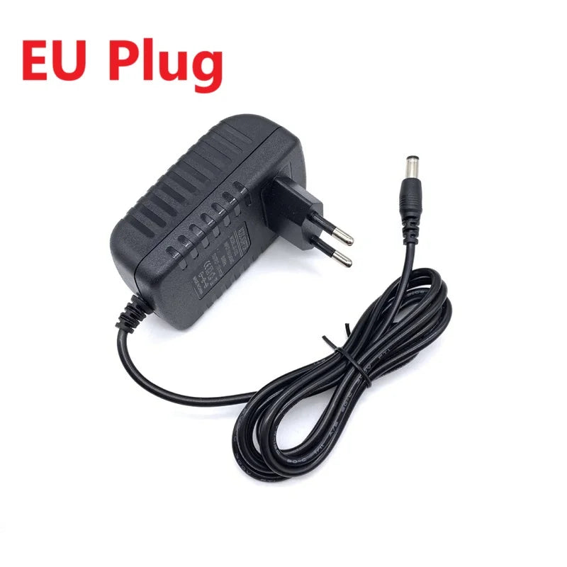 Power Adapter AC 100-240V Input DC Output 12V 2A Supply Charger EU US AU UK Adapter Converter Plug for Camera DVR LED Robot LED Oasis Select EU Plug