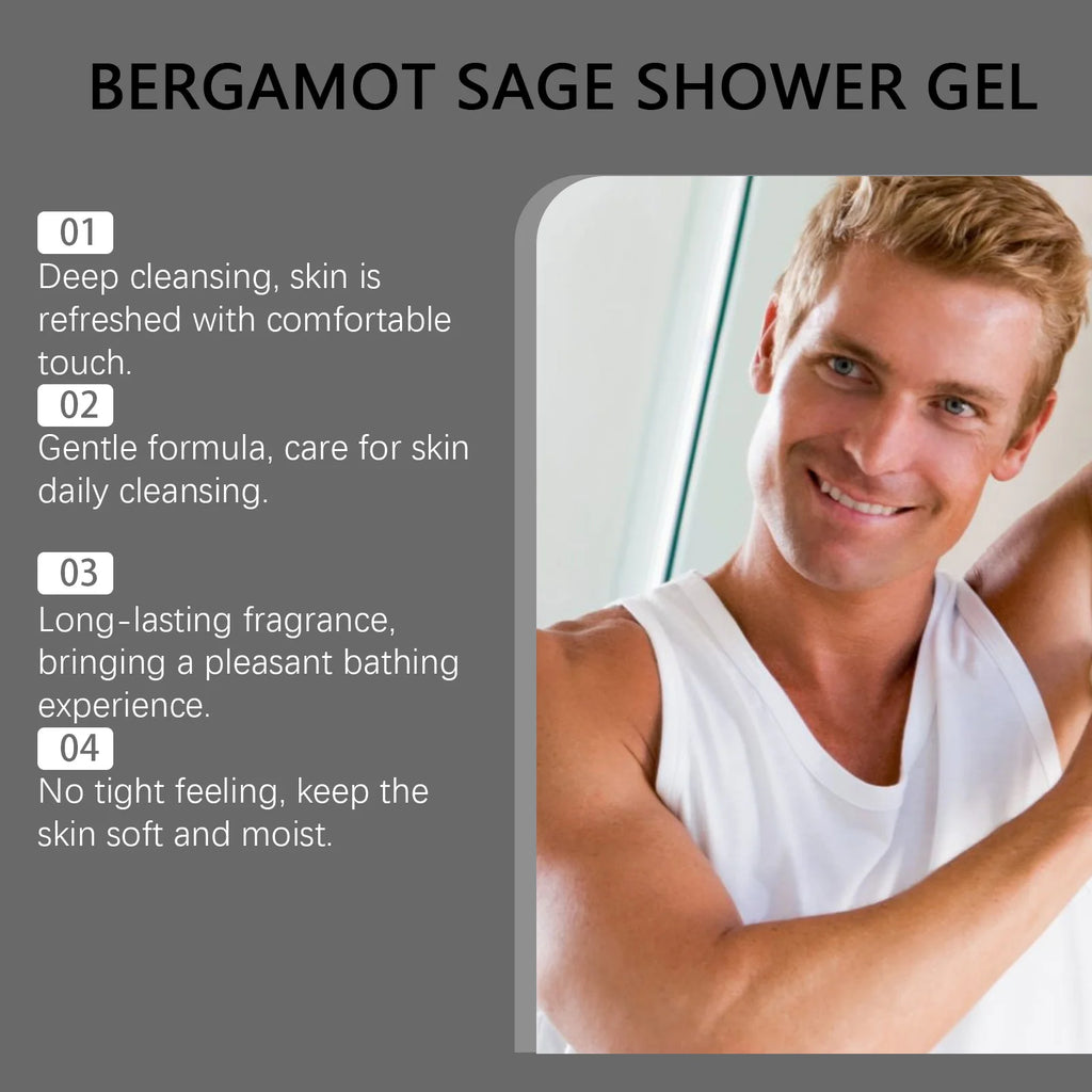 Fragrance Shower Gel Gift Set Deep Cleansing Shower Gel Moisturizing Refreshing Scent Long Lasting Fragrance Oil Control Oasis Select