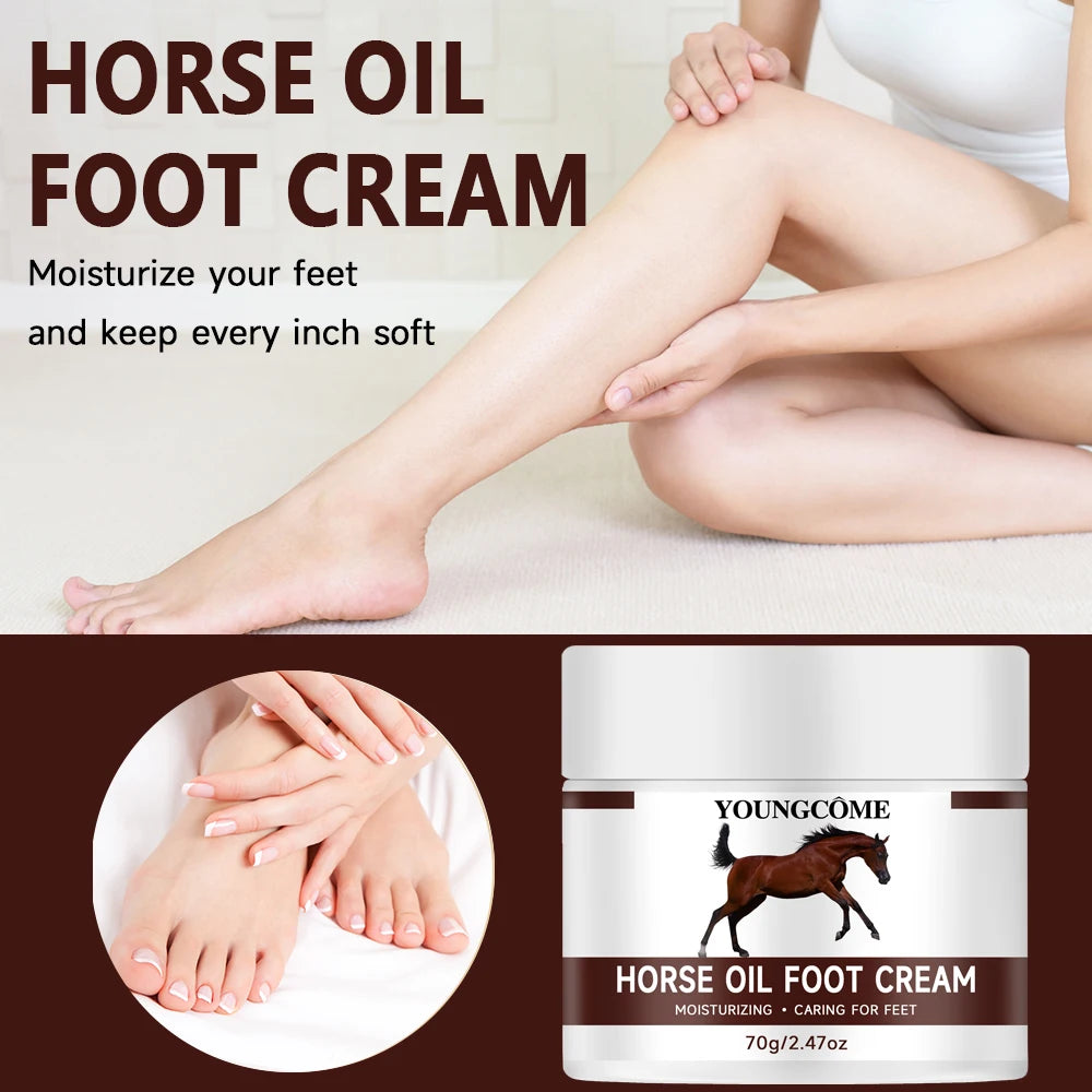 YOUNGCOME Horse Oil Foot Cream – Deep Moisturizing Ointment