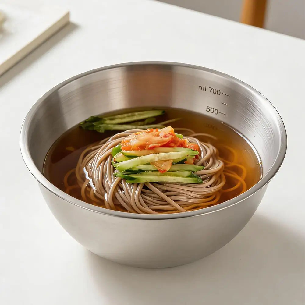 17cm Stainless Steel Mixing Bowl – Salad, Noodles & Prep