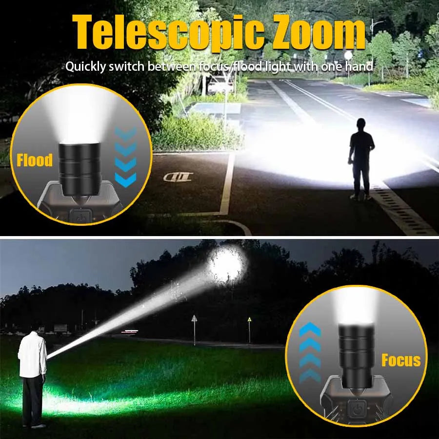 Mini LED Keychain Flashlight 3 Light Sources Rechargeable Flashlight Emergency COB Floodlight Outdoor Portable Pen Clip Headlamp Oasis Select