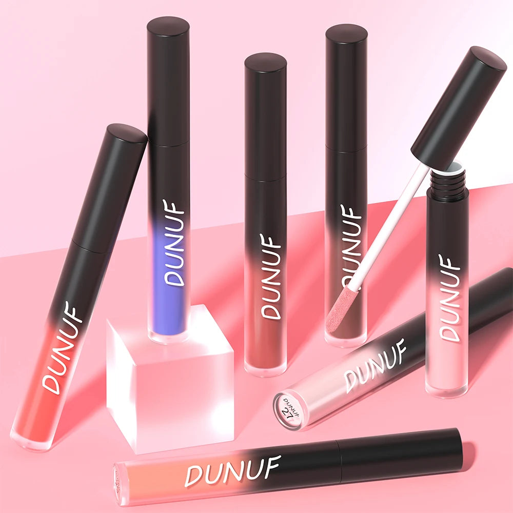 DUNUF 32 Multi-purpose Matte Lip Glaze Long-lasting Moisturizing Non-stick Halloween Lip Gloss Lipstick Oasis Select