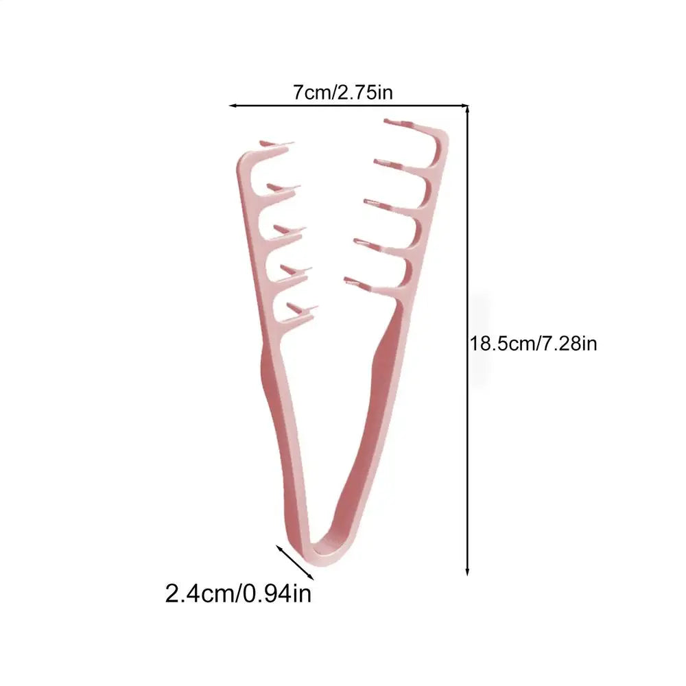 Texture Comb Wide Tooth Comb for Wet Hair Styling Volumizing Tool for Volume and Grooming Accessory Seam Covering Bangs Oasis Select Pink