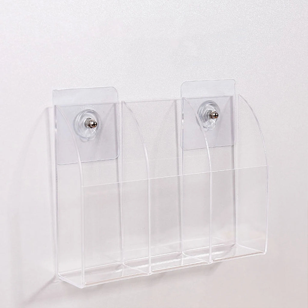 1pc acrylic multi grid remote control storage box wall mounted TV air conditioning remote control desktop organizer Oasis Select