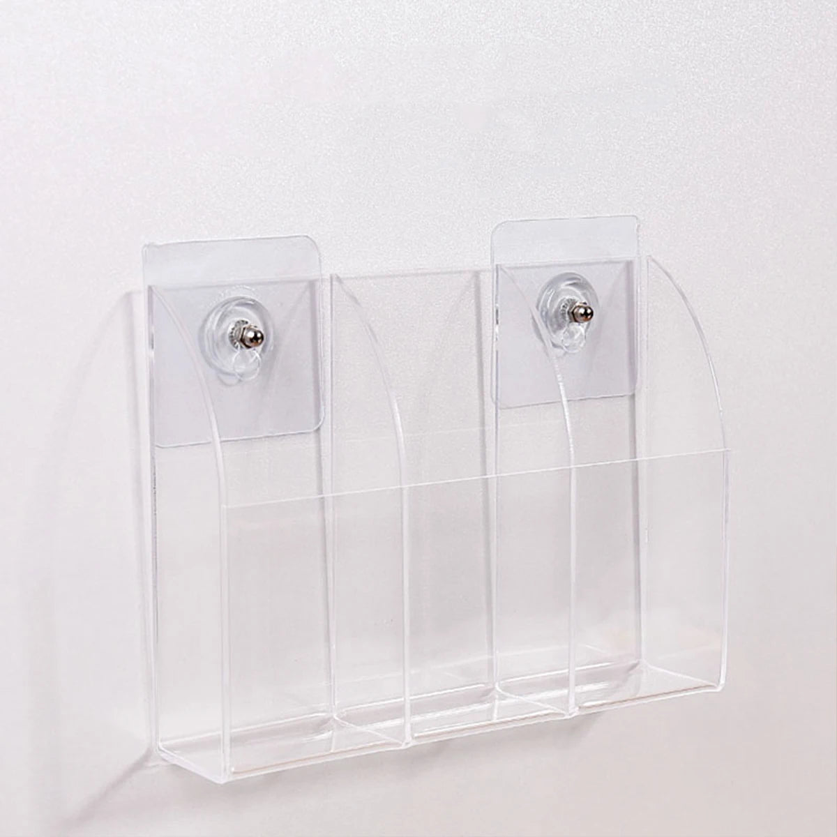 1pc acrylic multi grid remote control storage box wall mounted TV air conditioning remote control desktop organizer Oasis Select
