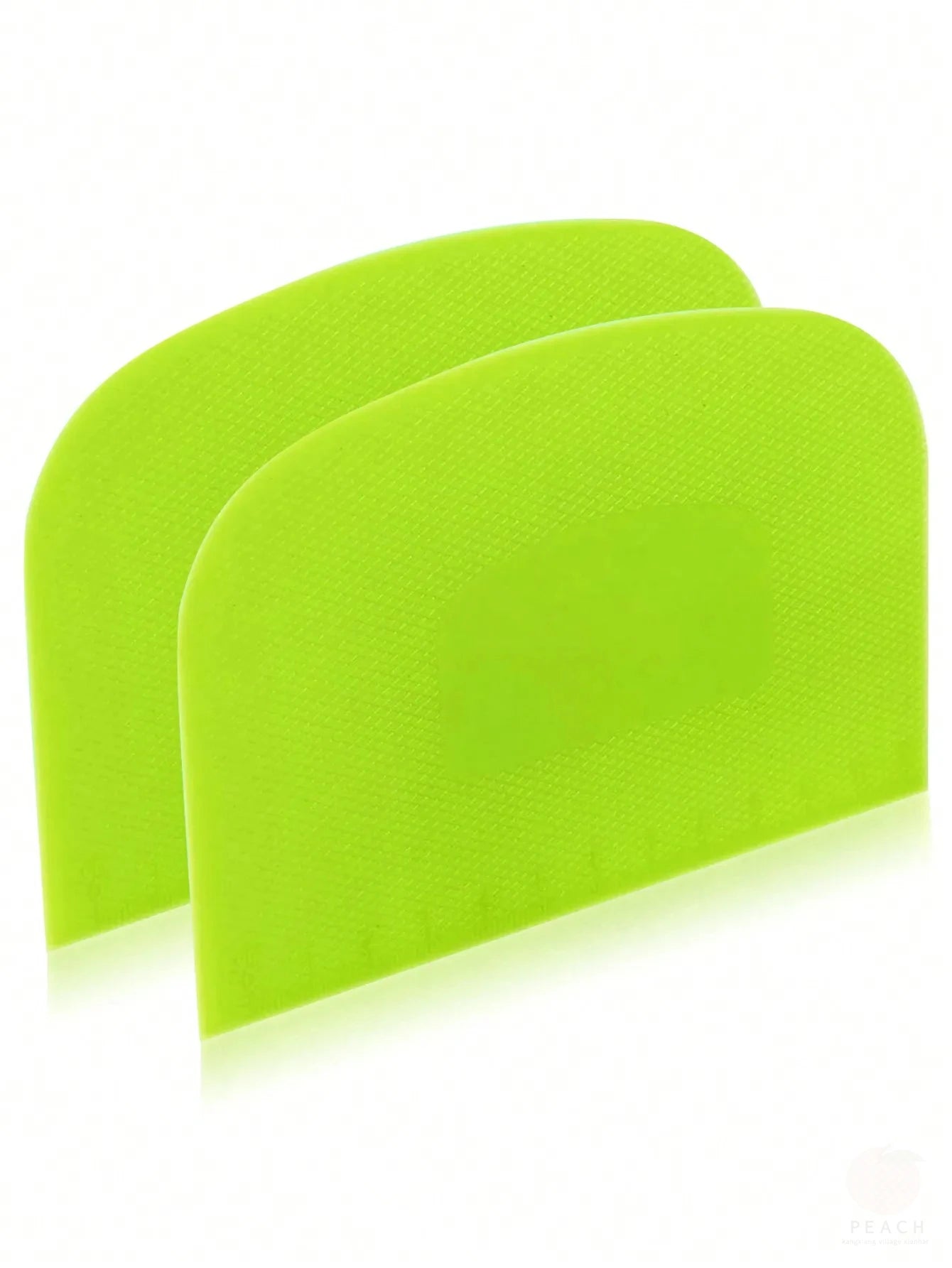 2pcs Dough Scraper Bowl Food-safe Plastic Dough Cutter Flexible Bench Multipurpose Food Scrappers for Bread Dough Oasis Select 2pcs green