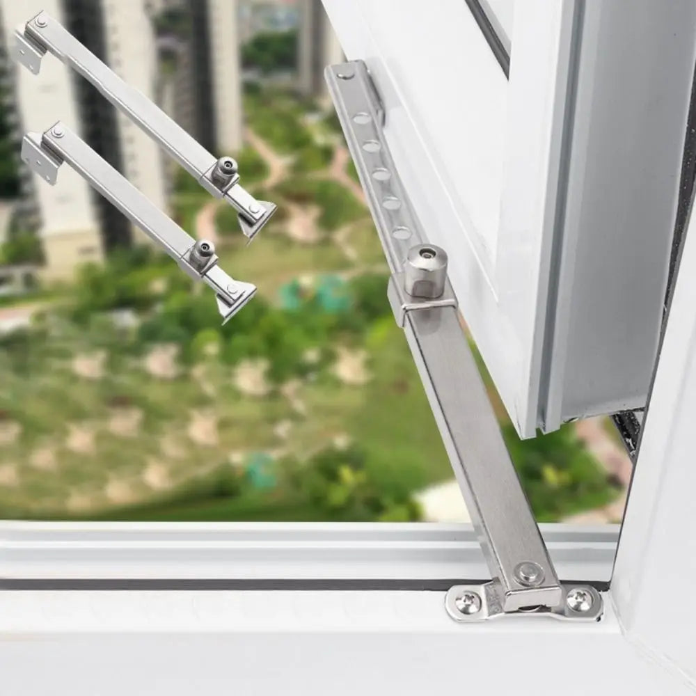 Stainless Steel Windproof Window Limiter & Child Safety Lock