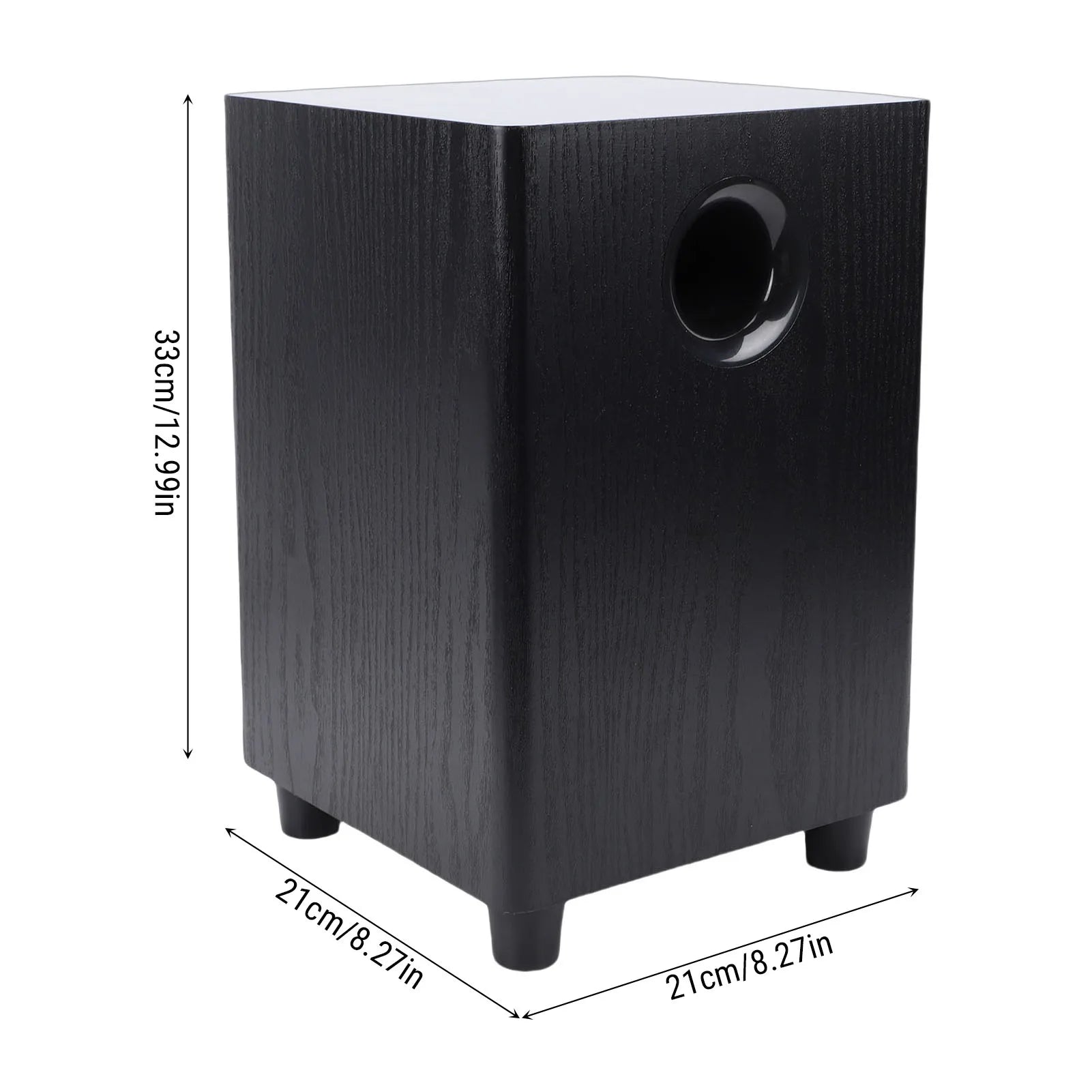 100W Home Subwoofer 6.5 Inch Independent Passive Subwoofer Speaker Plug and Play for Home Theater Party Home Theater Subwoofer Oasis Select