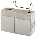 Fabric Wall Storage Organizer Multi Pocket Under Bed Dorm Student Bedroom Office Clothes Storage Sturdy Minimalist Design Oasis Select Beige