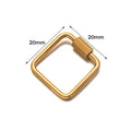 5pcs/Lot Stainless Steel Fastener Carabiner Screw Clasps Connectors For DIY Neckalce Bracelet Keychain Jewelry Making Supplies Oasis Select T