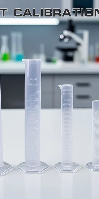 1pcs Transparents Measuring Plastic Graduated Cylinder Plastic Trial Test Liquid Tube Lab Tool 10ml,25ml,50ml,100ml,250ml Oasis Select