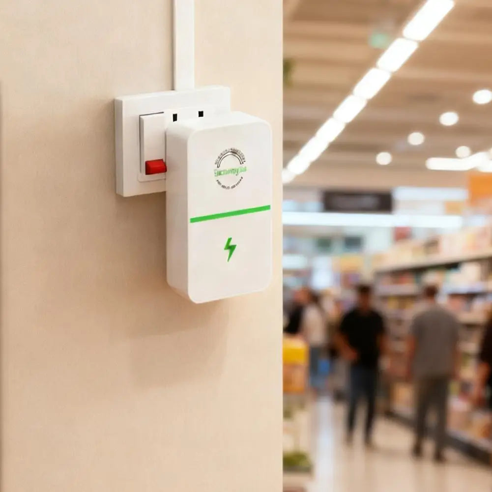 Home Pro Power Electricity Energy Saver US/UK/EU Stable Voltage Electricity Plug Household Stable Voltage Device Oasis Select