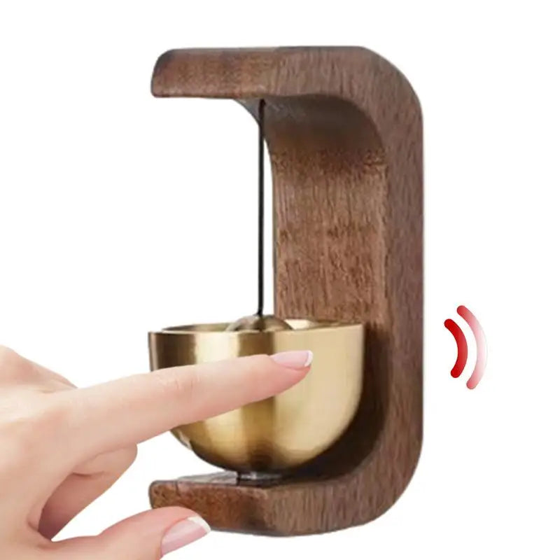 Wood Doorbell Chime Magnetic Decorative Loud Door Bell Indoor Ornament for Refrigerator Iron Door Small Doorbell Home Decoration Oasis Select