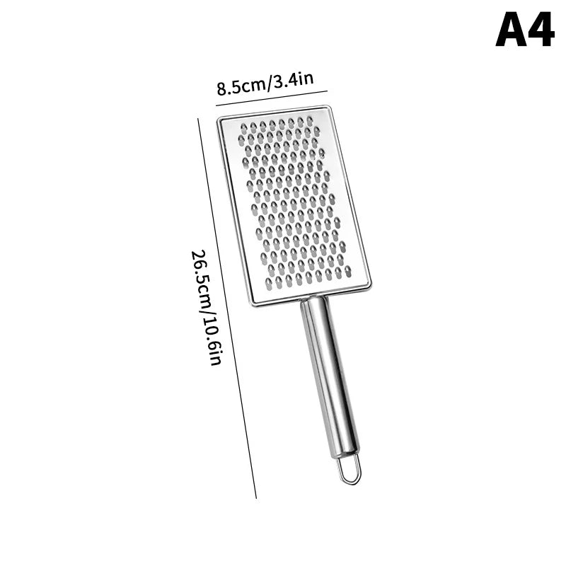 Stainless Steel Handheld Cheese Grater Multi-PurposeKitchen Food Graters For Chocolate Butter Fruit Vegetable Kitchen Items Oasis Select A4