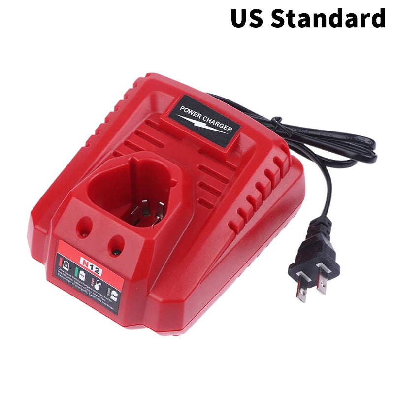 Power Tool Parts For M12 N12 Lithium-Ion Battery Charger 3A Fast Charging Replacement 48-11-2401 48-11-2402 C12B C12BX Oasis Select A2