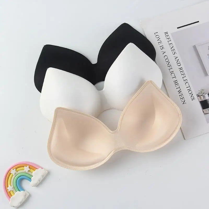 Removable Bra Inserts, Soft Sponge Cup Pads, Replacement Push Up Chest Pads for Sports Bra & Swimsuit Oasis Select