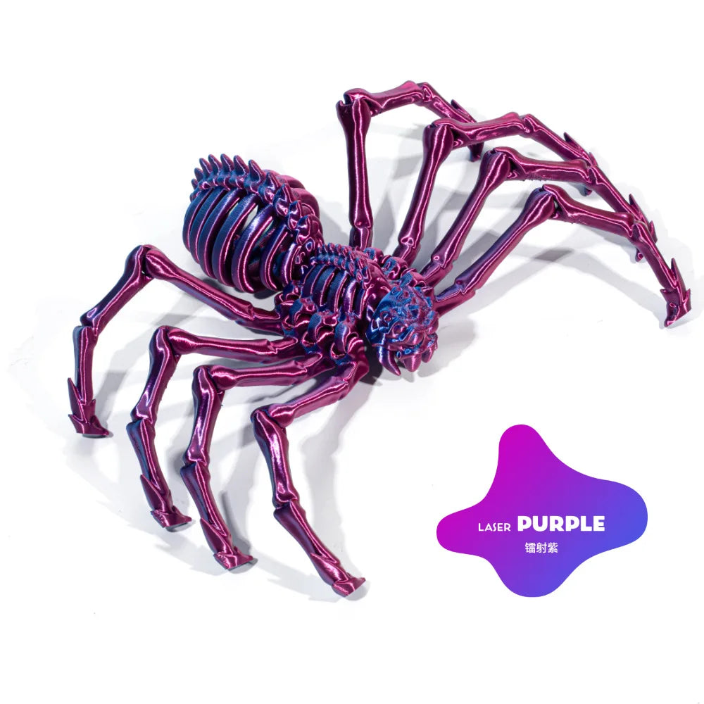 3D Printing Spider Animals Toy Realistic Colorful Spider Figurine Articulated Fidget Toy for Spider Lovers Halloween Home Decor Oasis Select Color 7 12CM