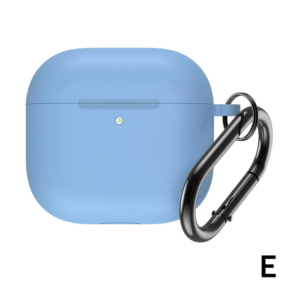 Silicone Case for AirPods 4 – Soft Protective Cover + Clip