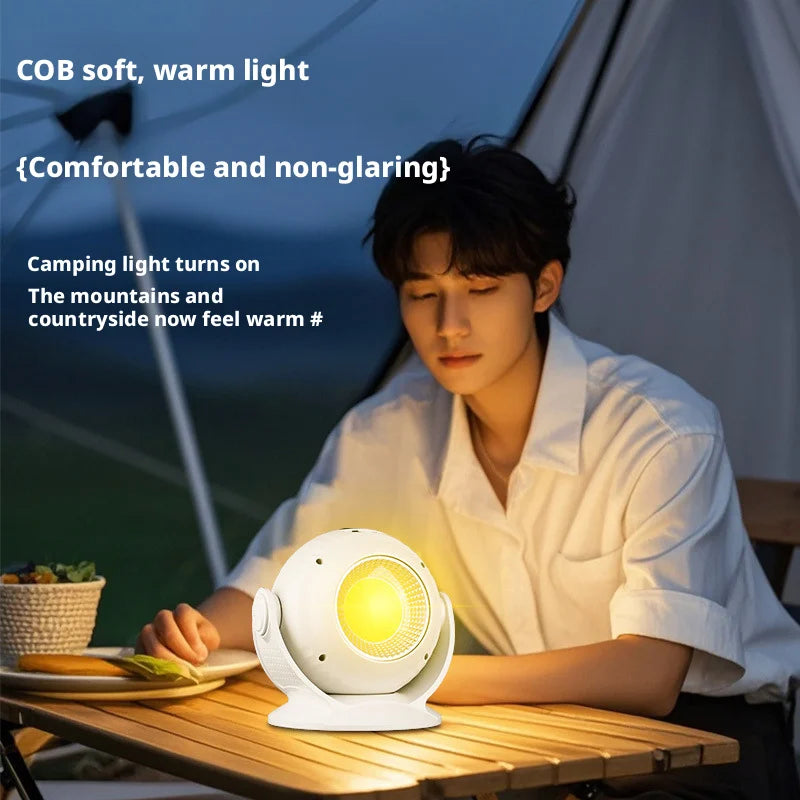 Rechargeable Camping Light Outdoor Starry Sky Aurora Moonlight Projector Atmosphere Lighting for Campsite & Camping Oasis Select