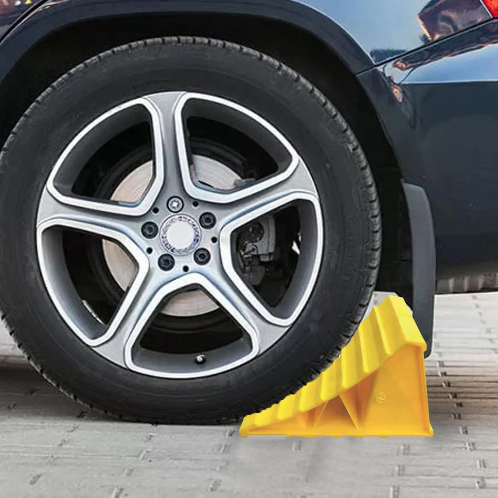 Tire Stopper Car Parking Stopper Portable Tire Slip Stopper Sturdy Anti-Slip Block For Secure Car Trailer Truck Parking gadgets Oasis Select