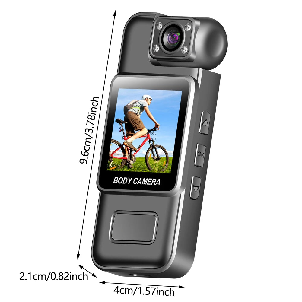 4K Mini WiFi Action Camera | Night Vision, 8Hr Body Cam DVR