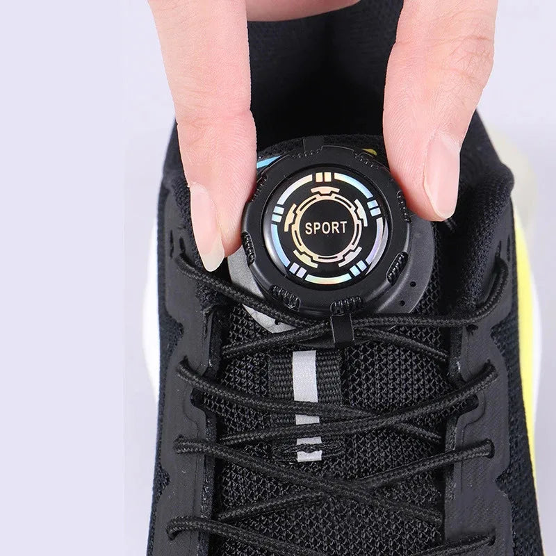 Thick Rope Swivel Buckle Shoelaces new upgrade Automatic Laces Without ties Sneakers Shoelace Shoe Accessories For Children Adul Oasis Select