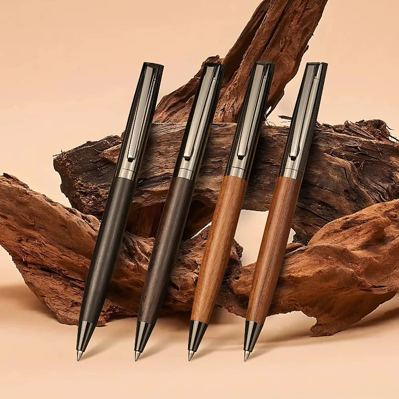 1pcs High End Wooden & Metal Ballpoint Pen Packed Stylish Premium Writing Accessory for Office and Business Present Oasis Select