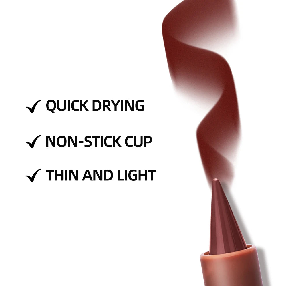 Matte Liner Lipstick Pen Gradient Lip Liner Red Brown Lipsticks Pencil Lasting Waterproof Lip Stick Sexy Women Lip Cosmetics Oasis Select