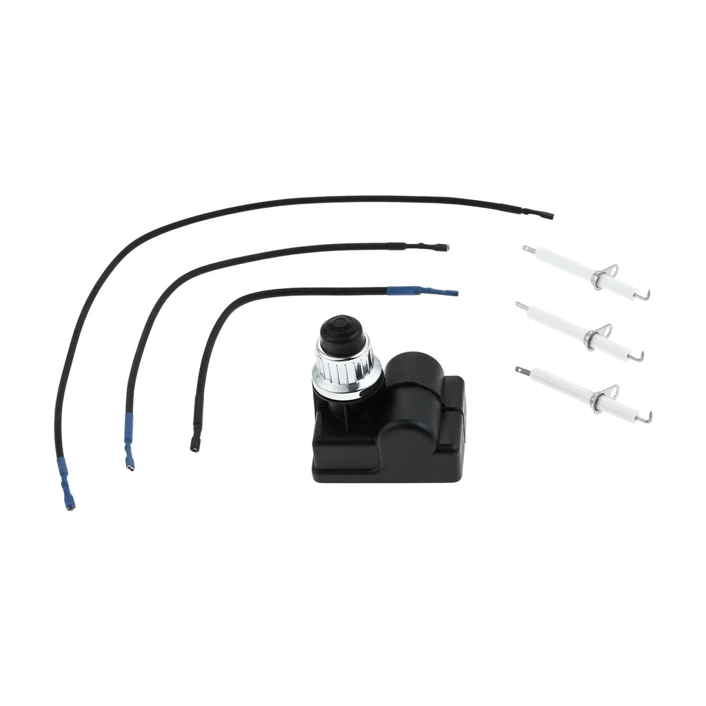 1 Set Grill Igniter Push-button Electronic Fits for Pit Boss TS-IG3007 4-in-1 Grills Replacement with 3 Wires 3 Spade Connectors Oasis Select